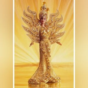 NRFB Mattel, Barbie Bob Mackie "Goddess of the Sun" Collectible Doll Toy, NIB